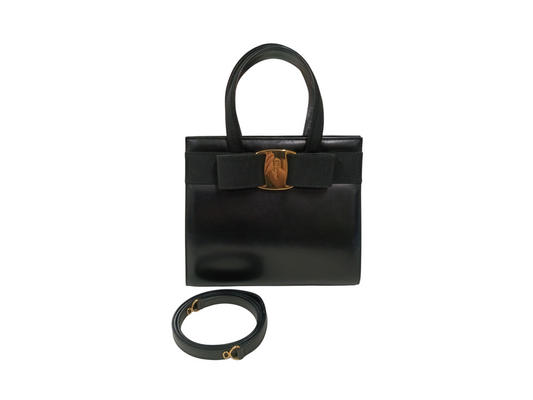 SALVATORE FERRAGAMO 2Way Bag Black