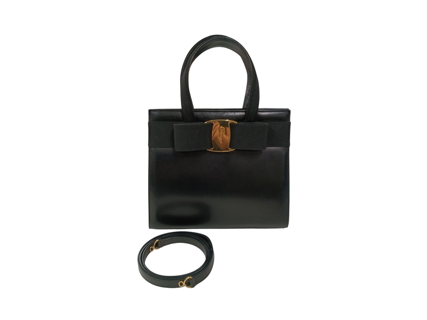 SALVATORE FERRAGAMO 2Way Bag Black
