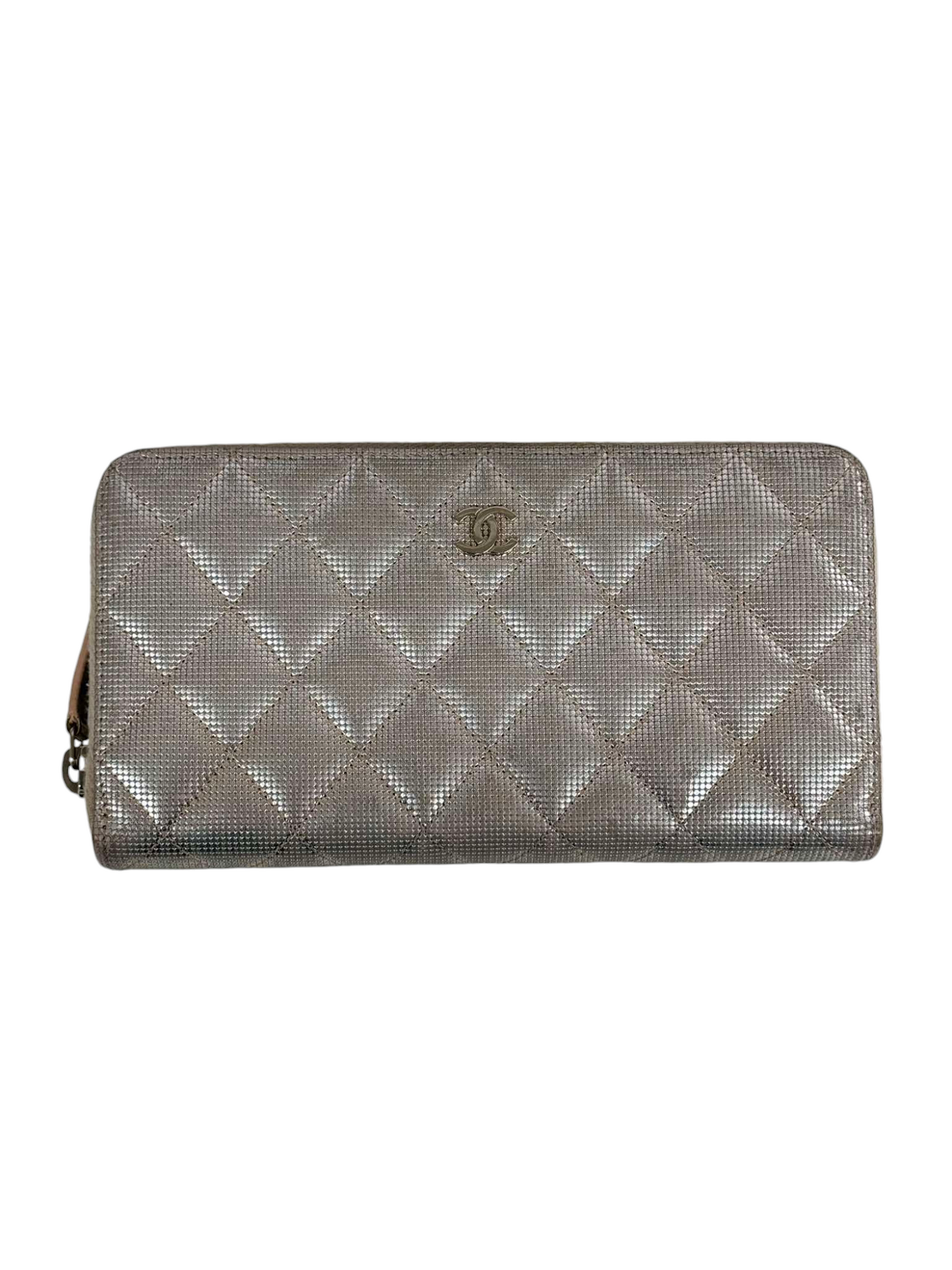 CHANEL Wallet matrasse Beige Damage/Stain 21729147 *With Guarantee Card