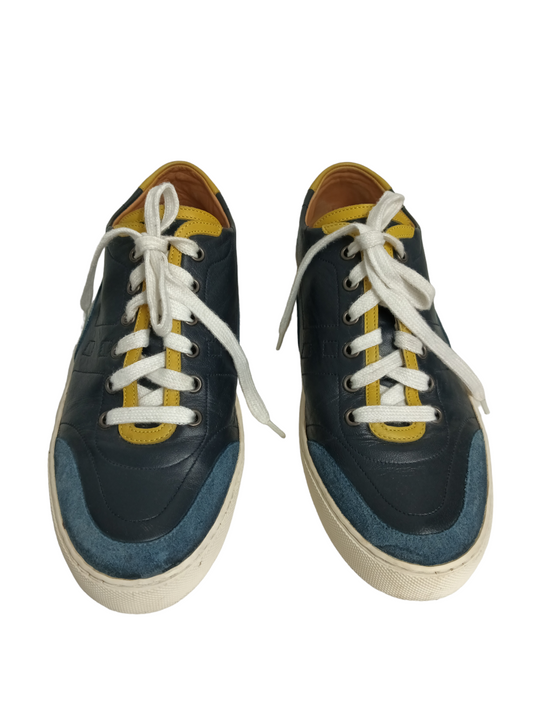 HERMES SNEAKER MENS NAVY SIZE 39 RANK(C)