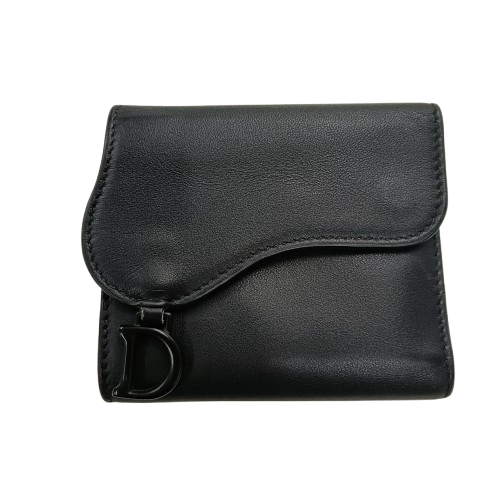 Christian Dior Wallet Black 43-MA-0220 Saddle