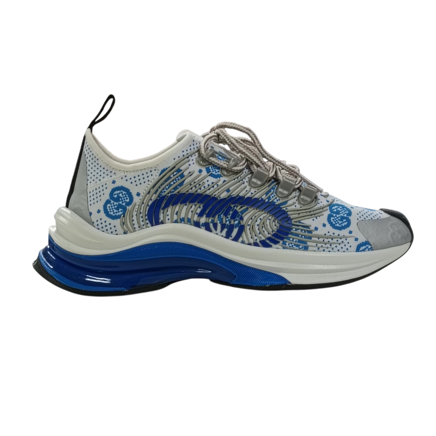 GUCCI Sneaker Lady's Size 35.5 White/Blue 680903