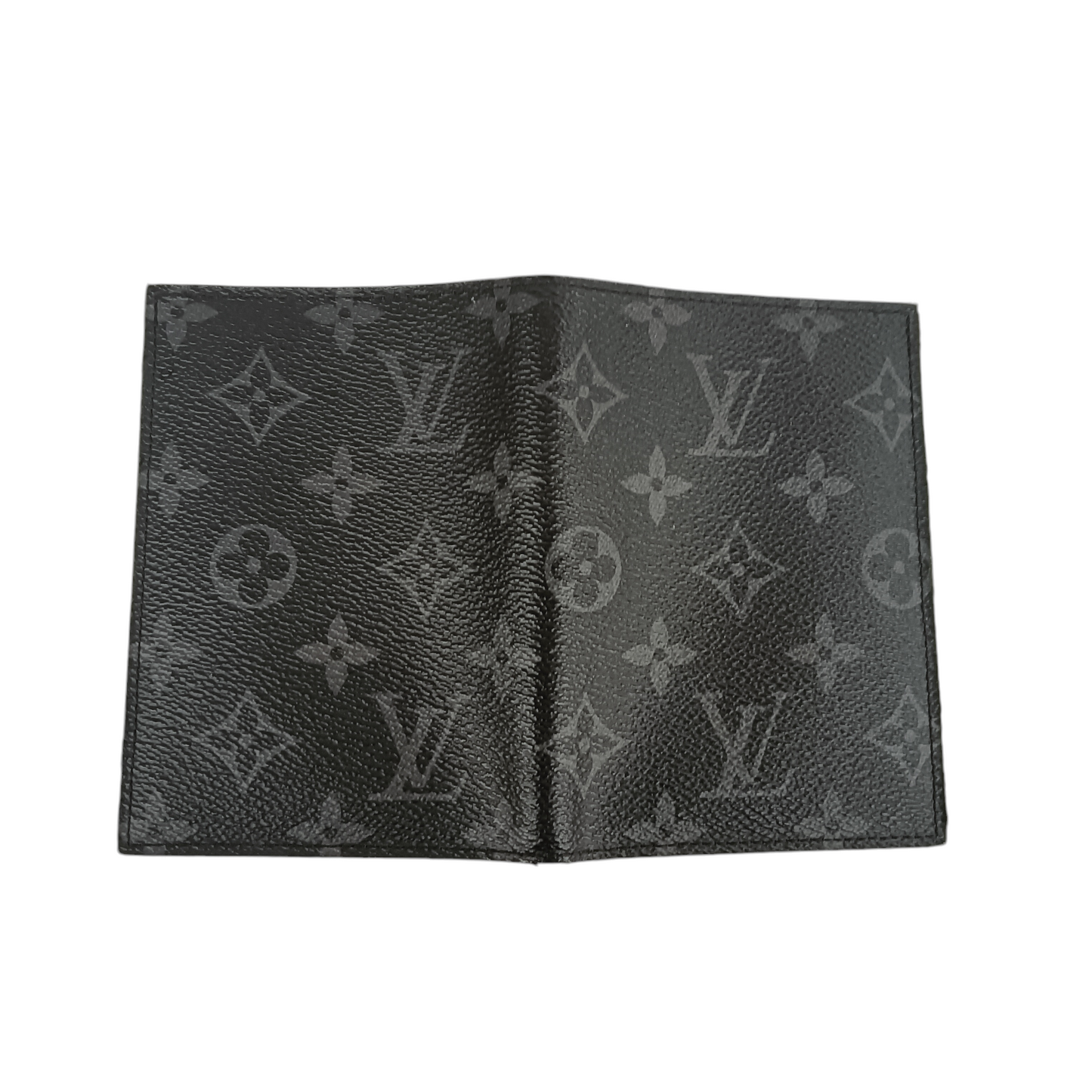 LOUIS VUITTON Passport Case Monogram Ecliper M64501 Gray MB0148 *in name