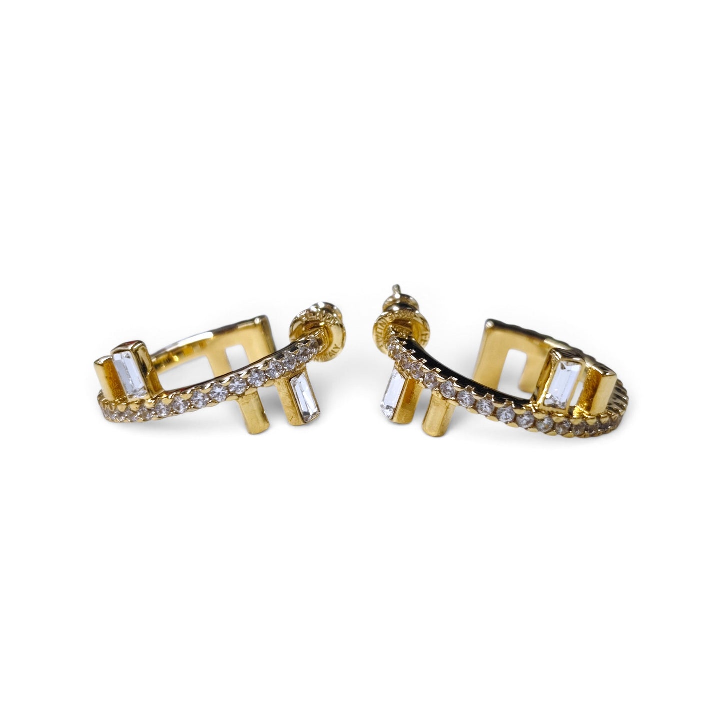 FENDI Earring Gold R. 21. 22 Rank A