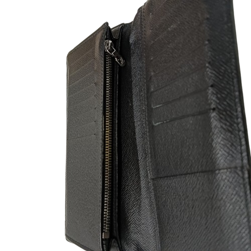 LOUIS VUITTON Long Wallet M61697 Black **Damage