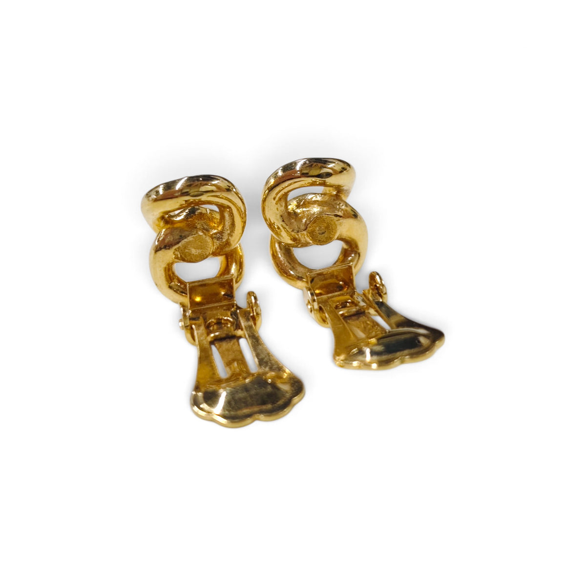 Christian Dior Earrings Gold Rank B