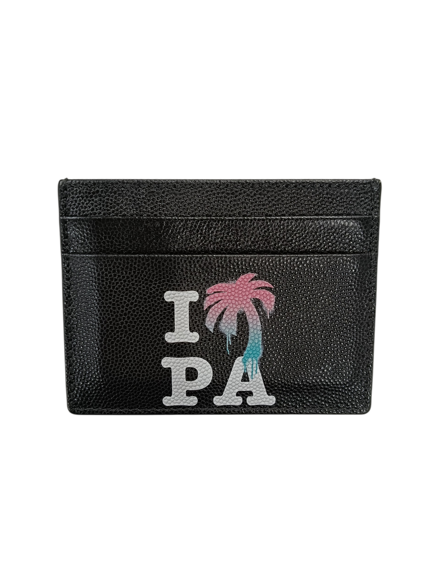 Palm Angels Card Case Black I LOVE PA