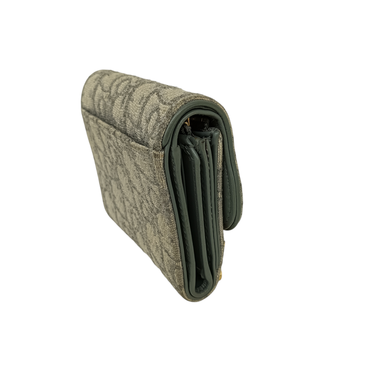 Christian Dior Wallet Saddle 41-MA-0233 Rank CD Gray Stain