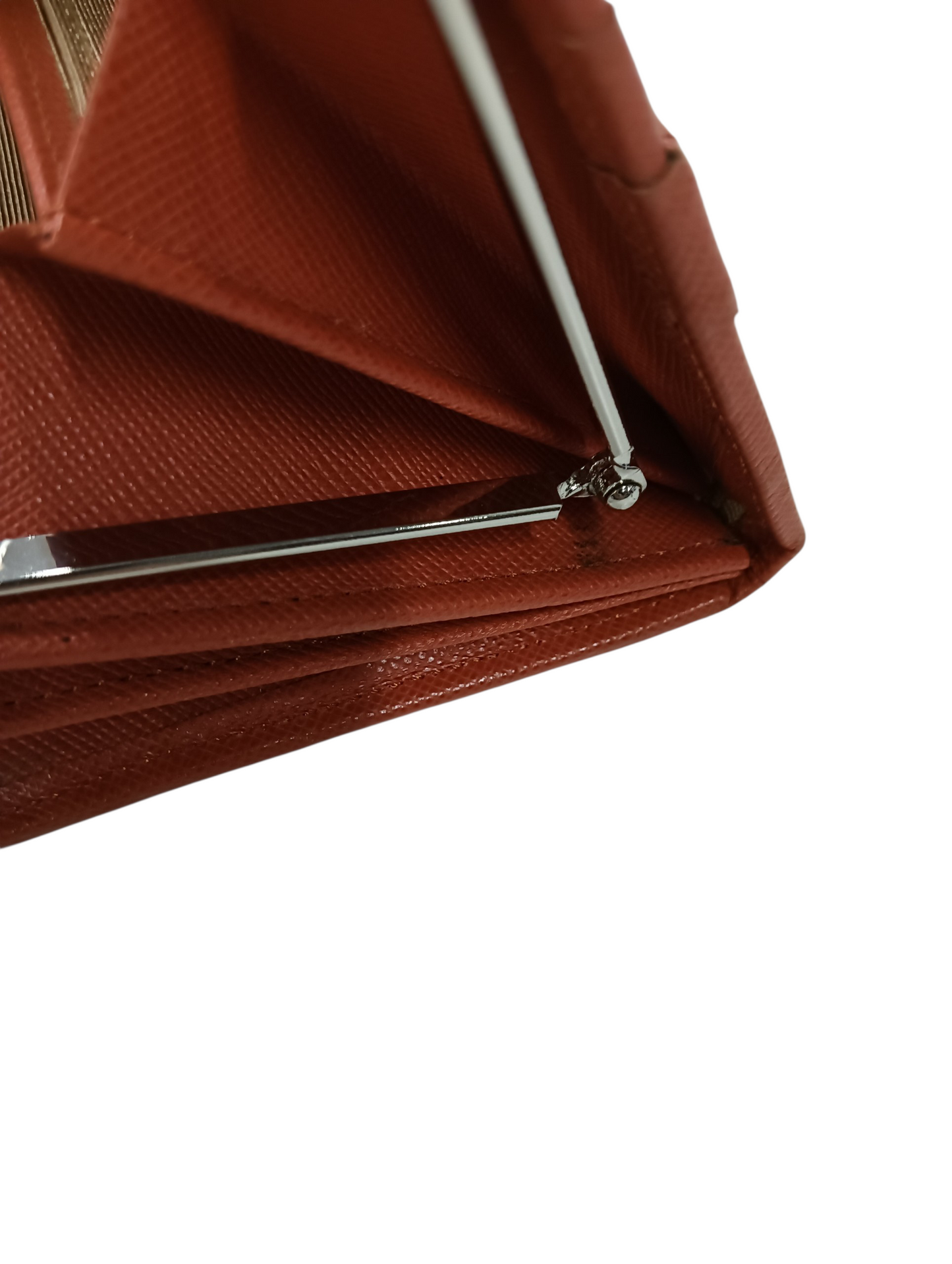 BURBERRY Long Wallet Orange And Beige Stain