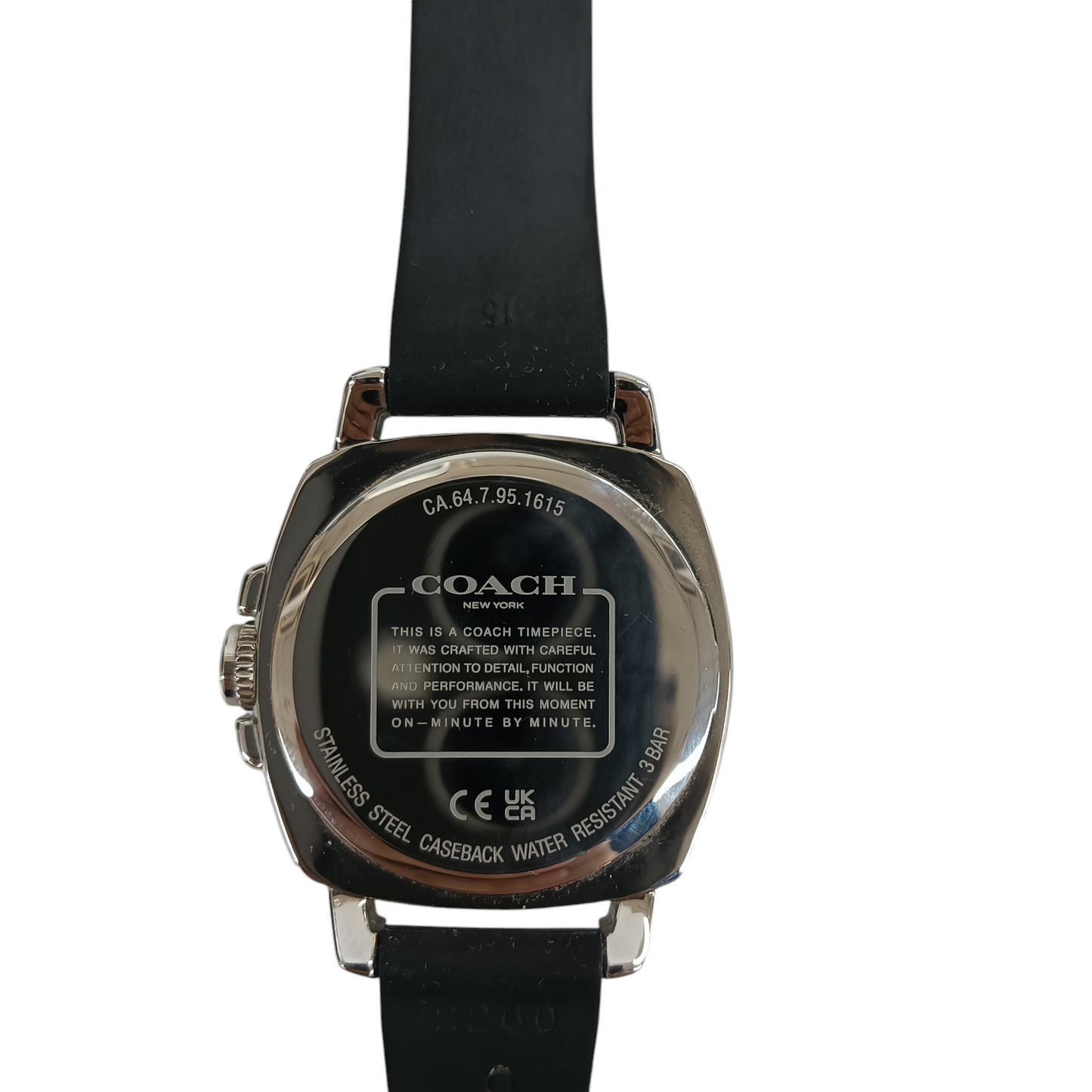 COACH WRIST WATCH BLACK/SILVER CA.64.7.95.1615 Rank (A)