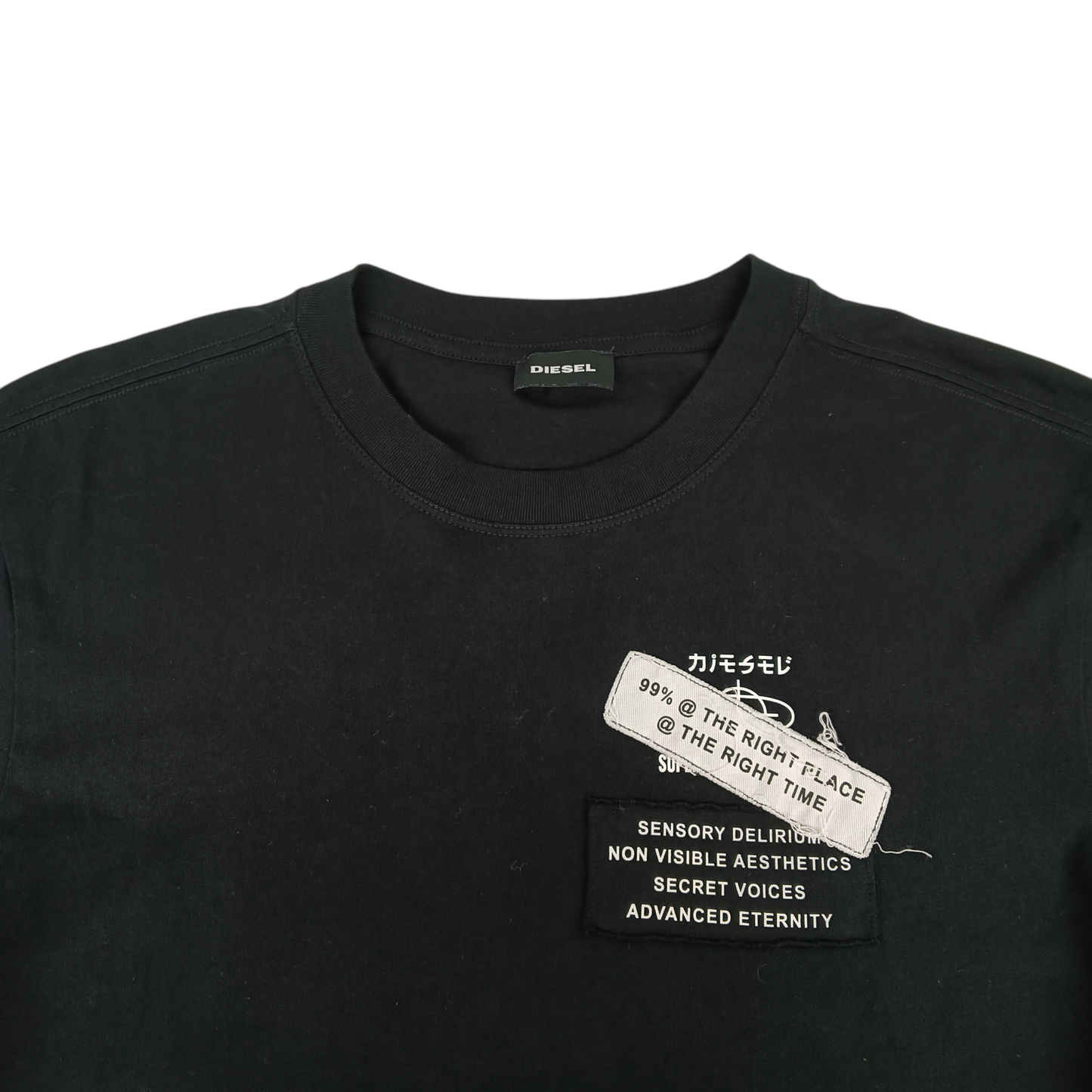 DIESEL T-shirt SIZE S Mens Black