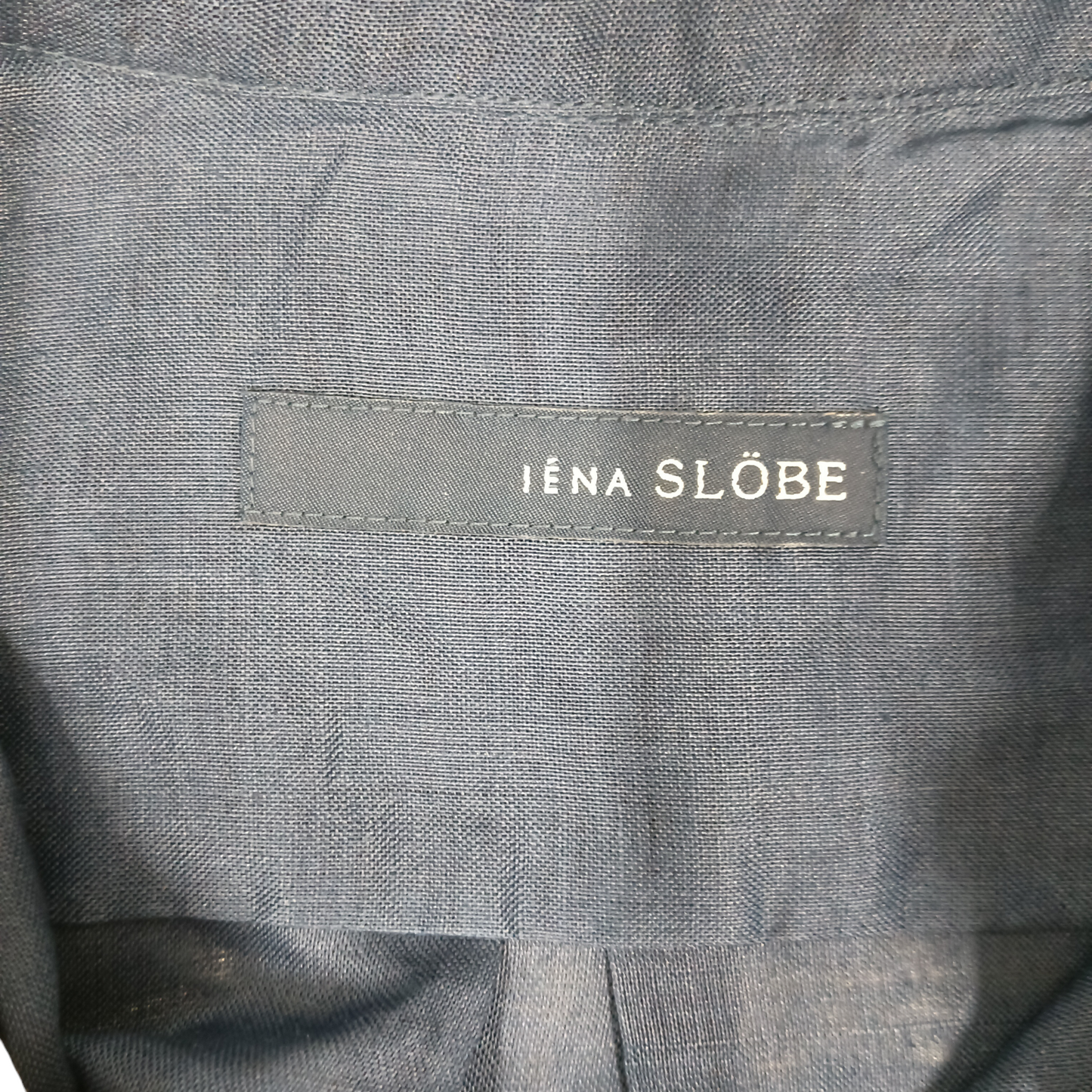 IENA LINEN SHIRT SIZE FREE NAVY