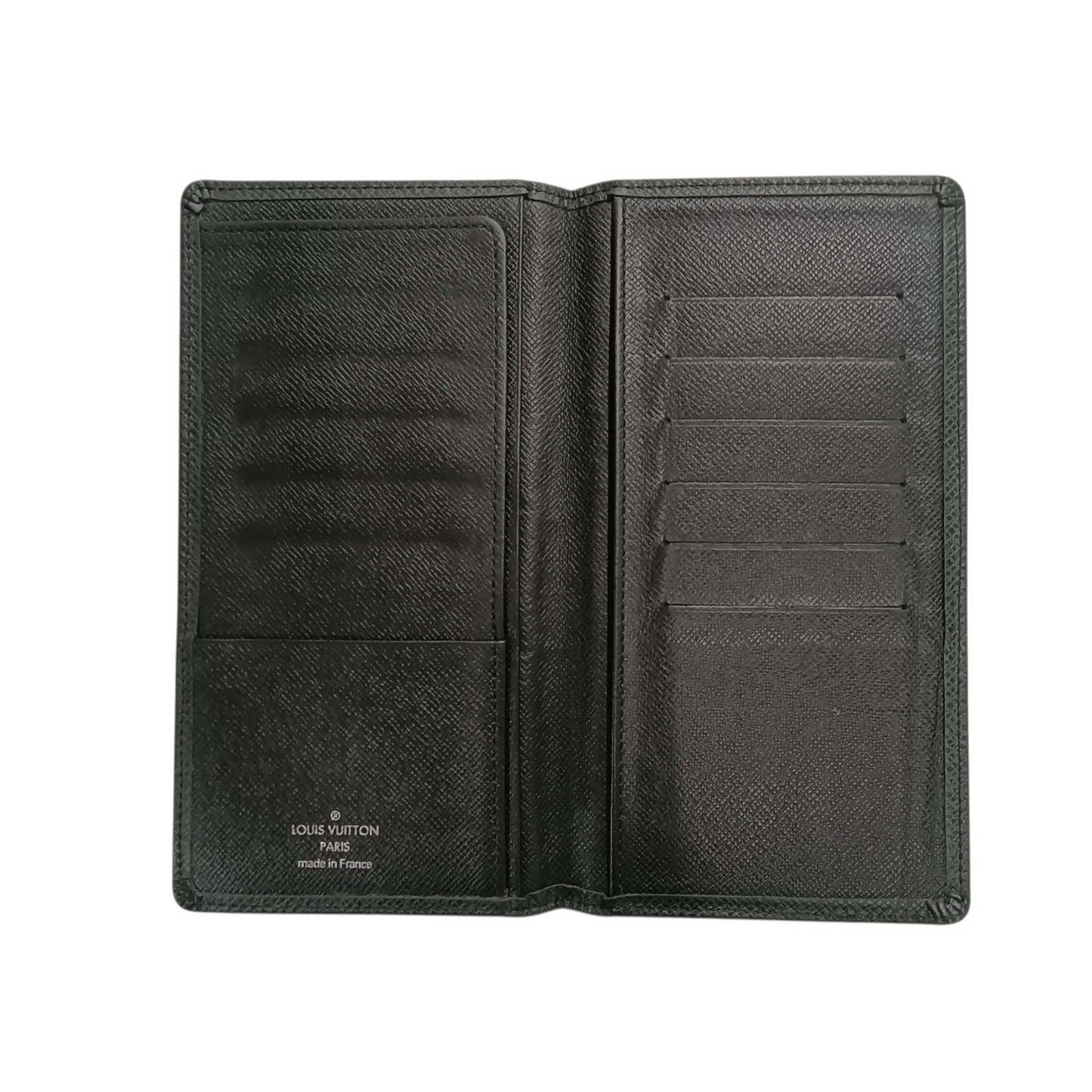 LOUIS VUITTON Long Wallet Taiga Black MI5102