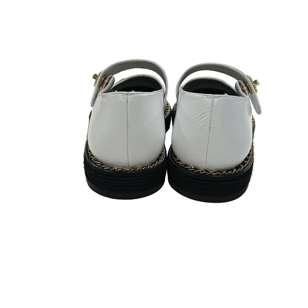CHANEL Pumps 36 Lady's White And Black **Stain/Scratch G45848