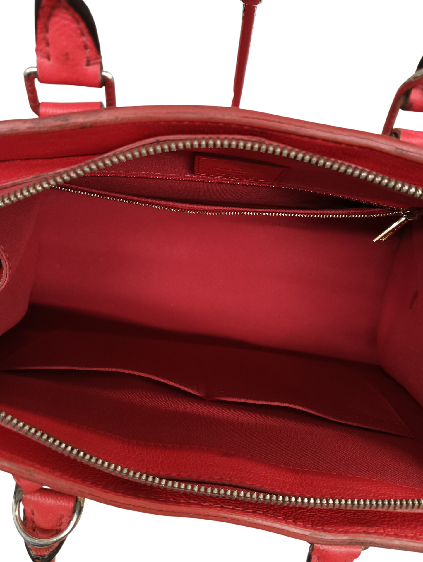 LOUIS VUITTON Handbag Epi M48187 Red ARO167