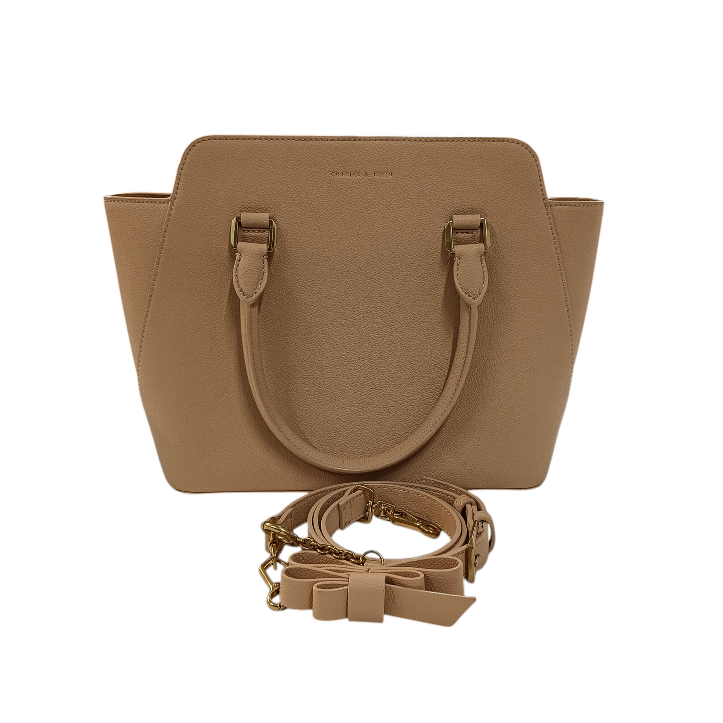 CHARLES & KEITH 2WAY BAG ORANGE 50160080-2