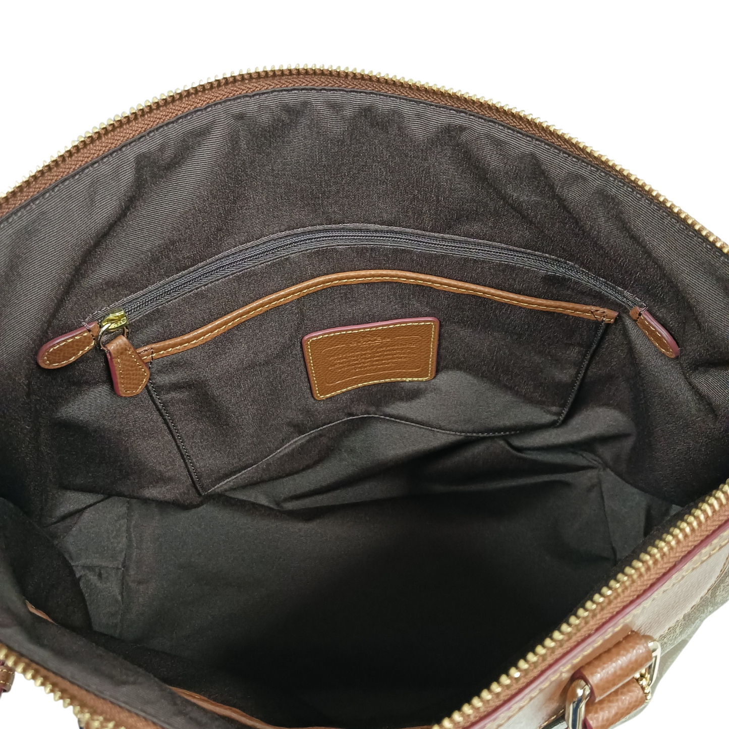 COACH 2WAY Bag F34614 Brown And Purple