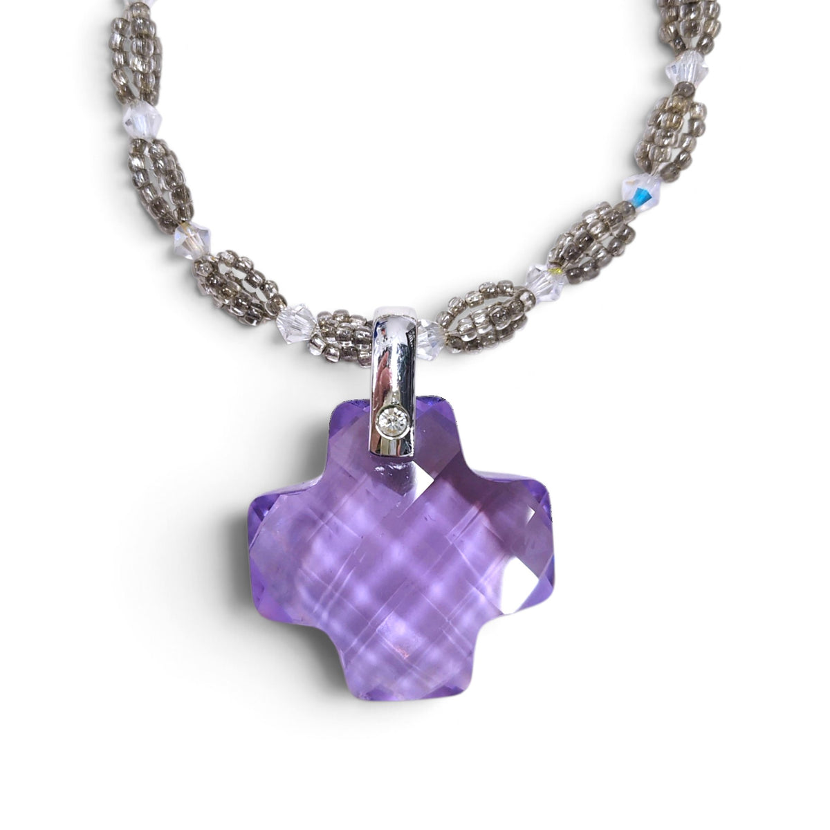 SWAROVSKI Necklace Purple Rank B