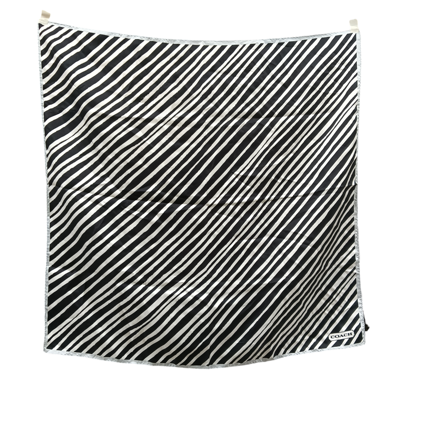 COACH SCARF ZEBRA PATTERN BLACK/WHITE