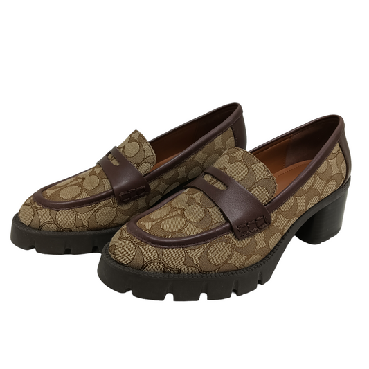 COACH Loafers Size 39 Lady's Brown CC949