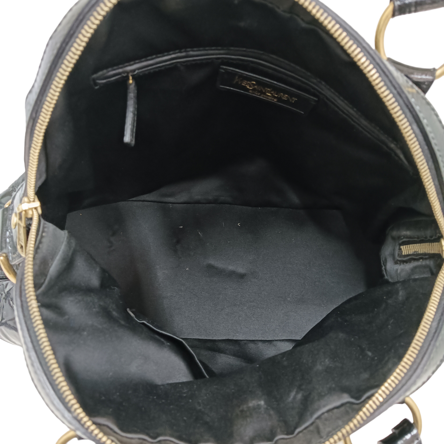 YVES SAINT LAURENT Rive Handbag Muse 156464 Black 002122 *Sticky