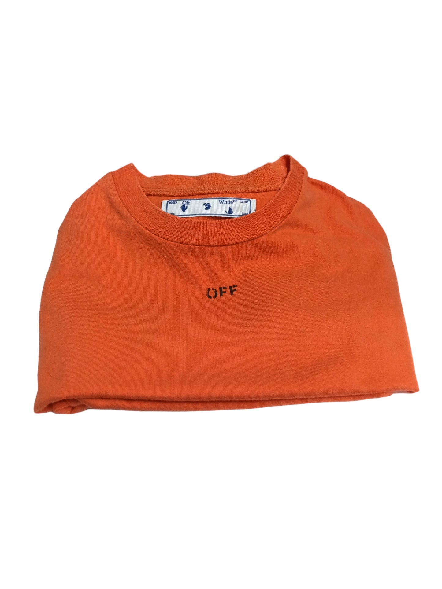 OFFWHITE T-SHIRT MENS ORANGE OMAA027E27E20JER006 #10 RANK(B)