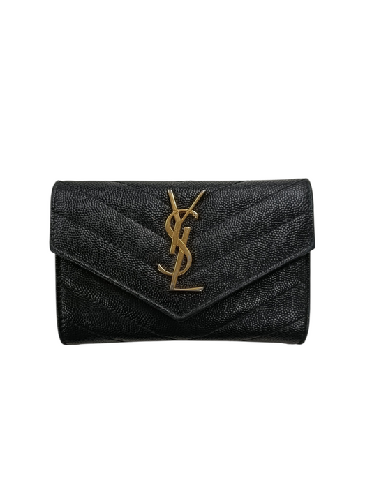 Saint Laurent Paris Card Case Black 1021 414404