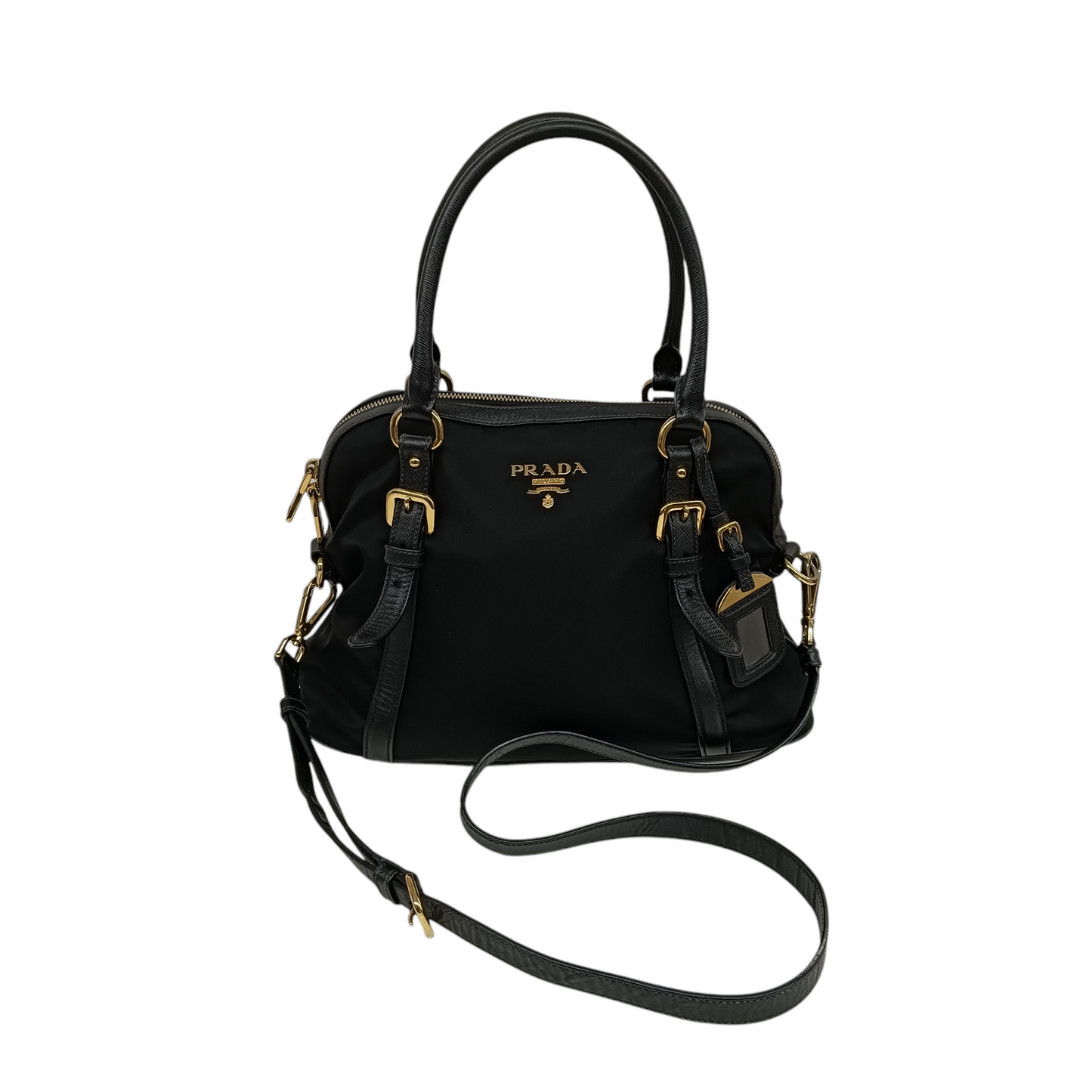 PRADA 2WAY Bag saffiano 1BB013 Rank B Black 203