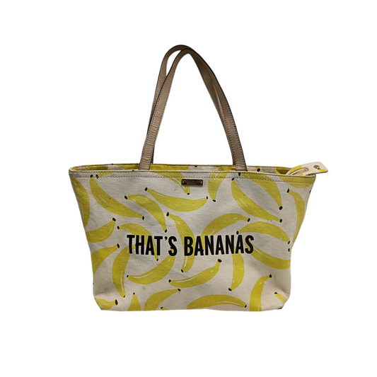KATE SPADE Hand bag Beige/Yellow PXRU6816 STAIN