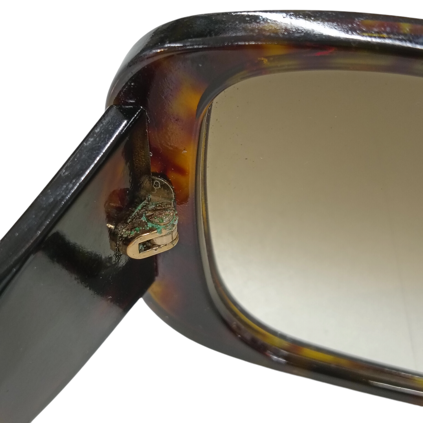 GUCCI SUNGLASSES LOGO DAMAGE BROWN