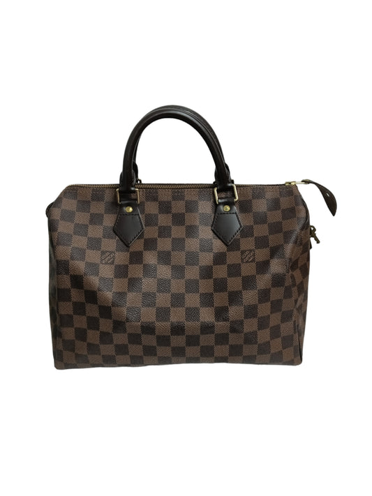 LOUIS VUITTON HANDBAG DAMIER BROWN N41531 AA1120 SPEEDY 30 STICKY RANK(B)