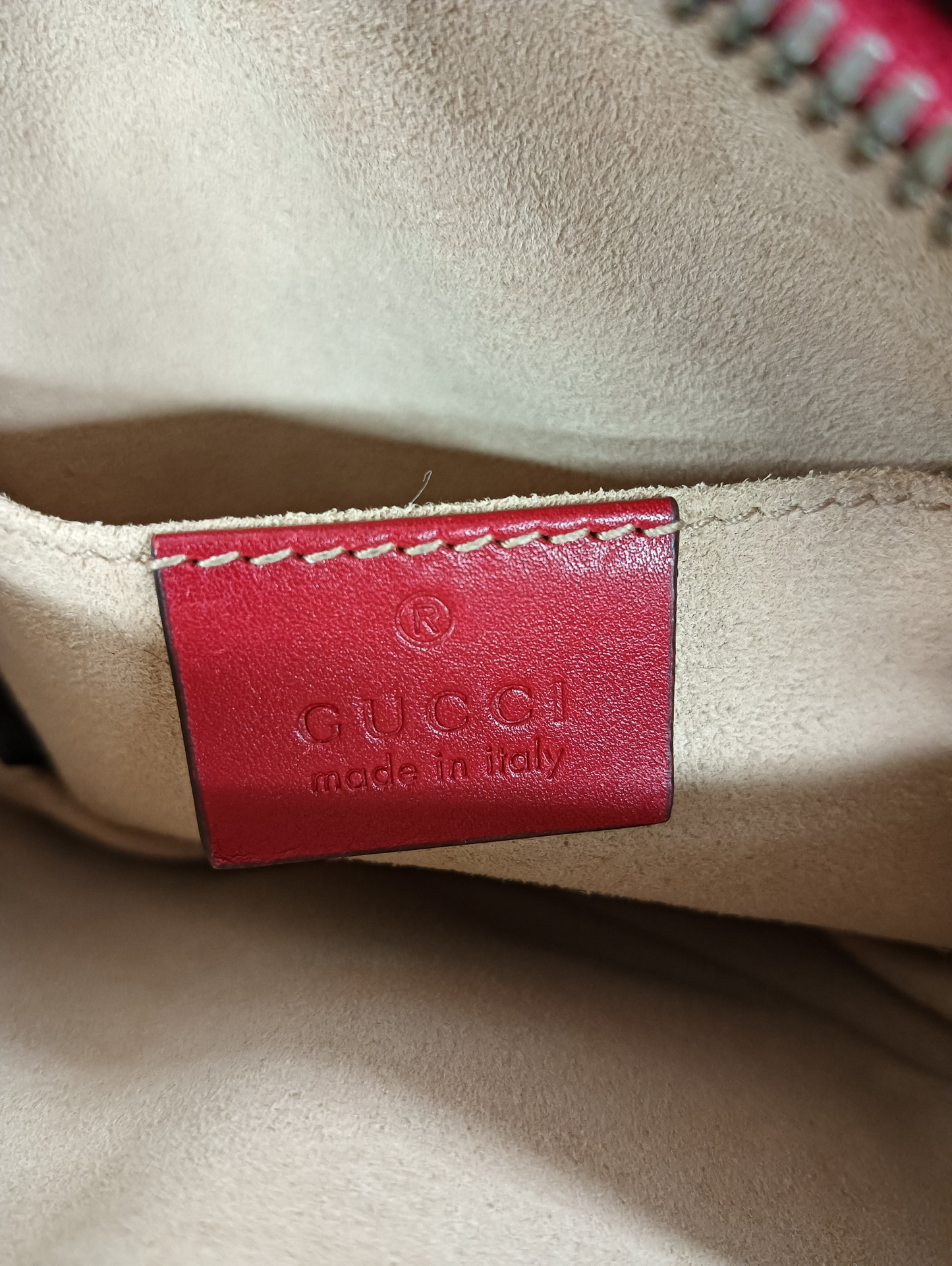 GUCCI Waist Bag 476434 493075 Red