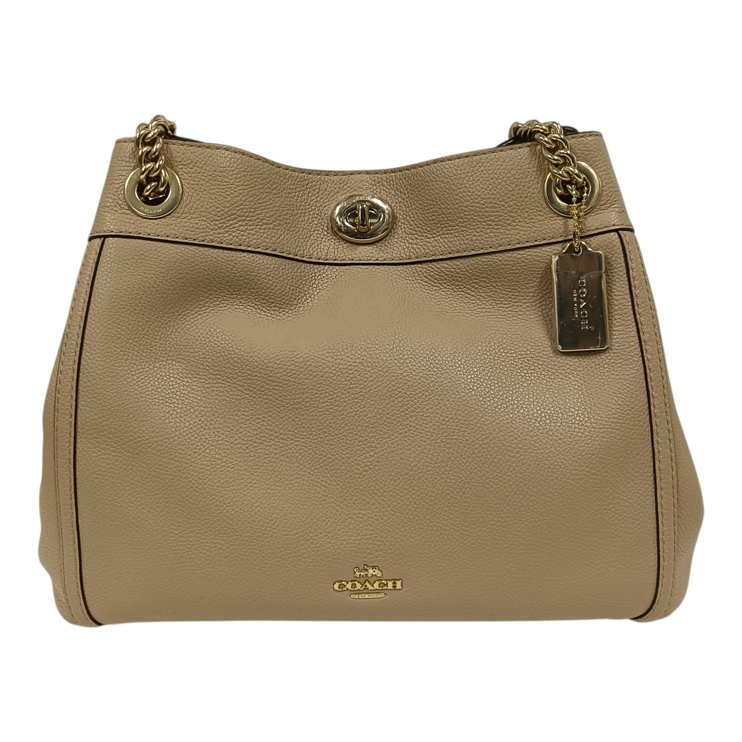 COACH Shoulder Bag FQ36855 Beige **TAG DAMAGE