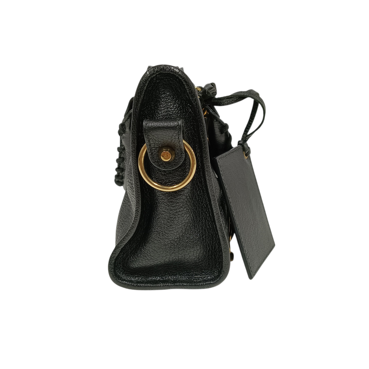 BALENCIAGA 2WAY Bag Metallic Edge City Black 390160