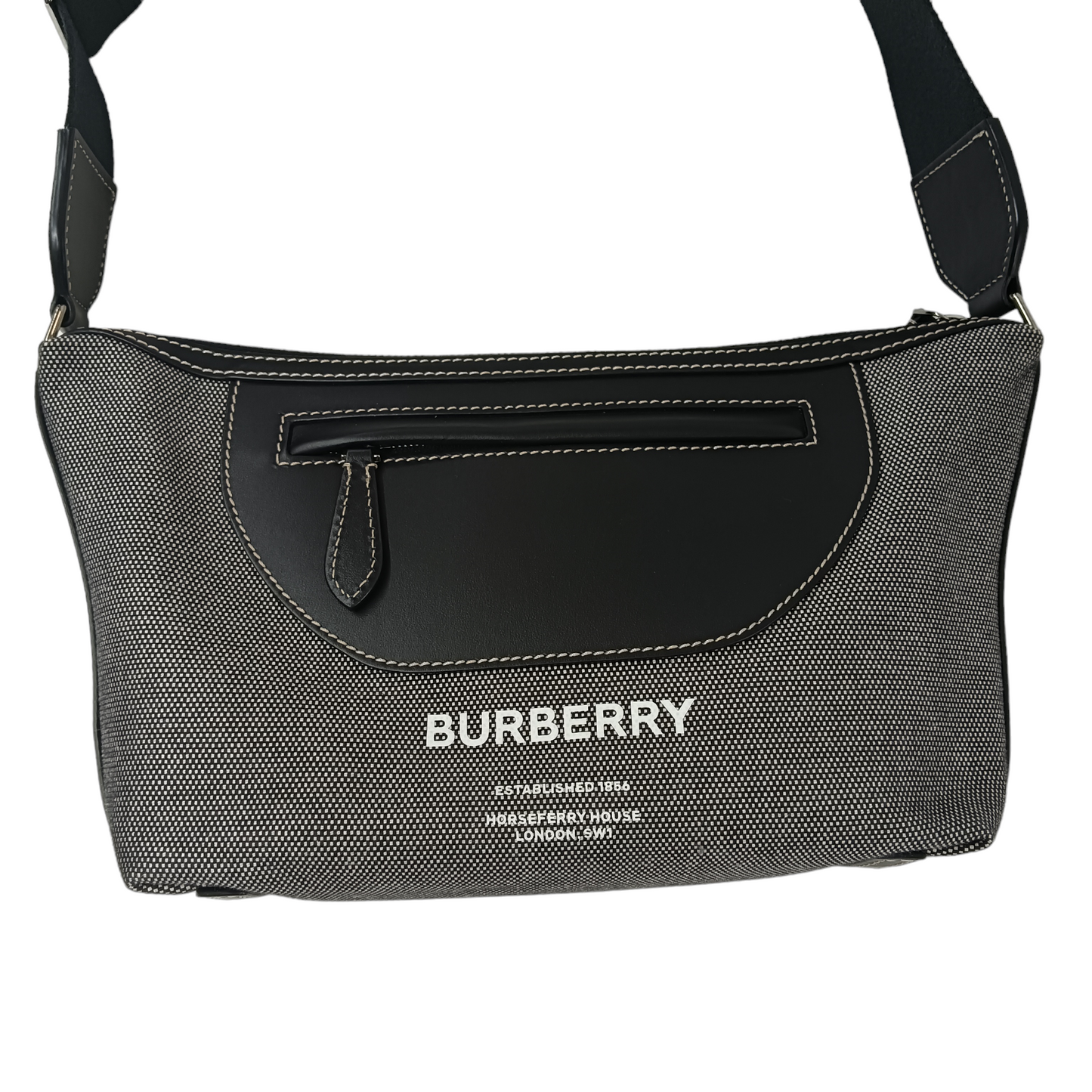 BURBERRY LONDON Shoulder Bag 8047259 Black/Gray ITPELF0T4P0N