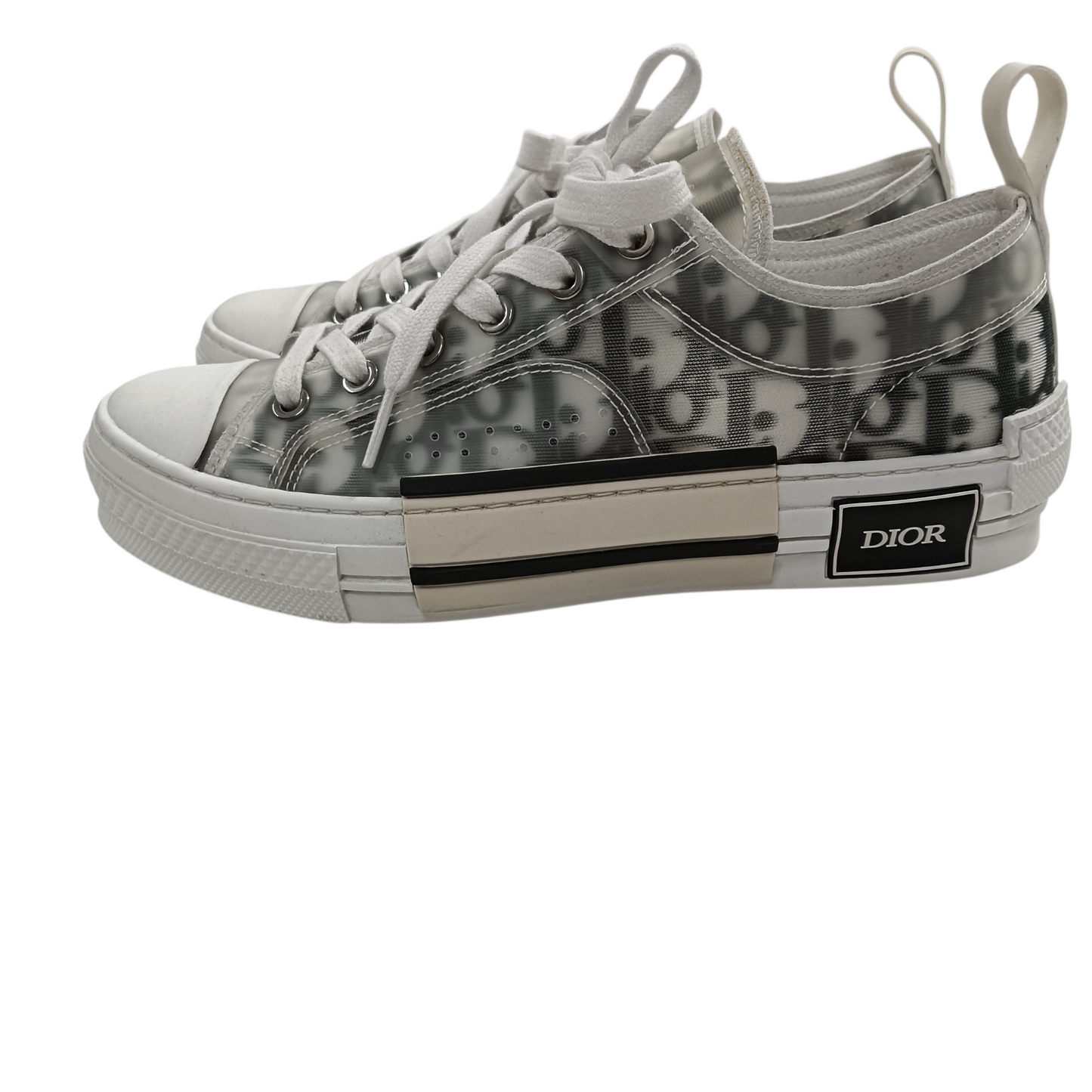 Christian Dior Sneaker Lady's 38 White And Black *Stain