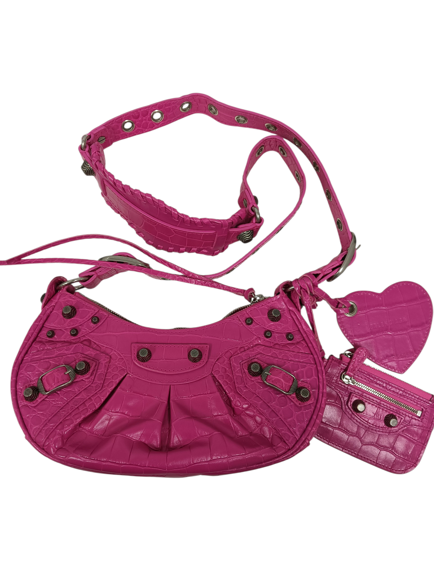 BALENCIAGA Shoulder Bag  Le Cagole XS 671309 Pink