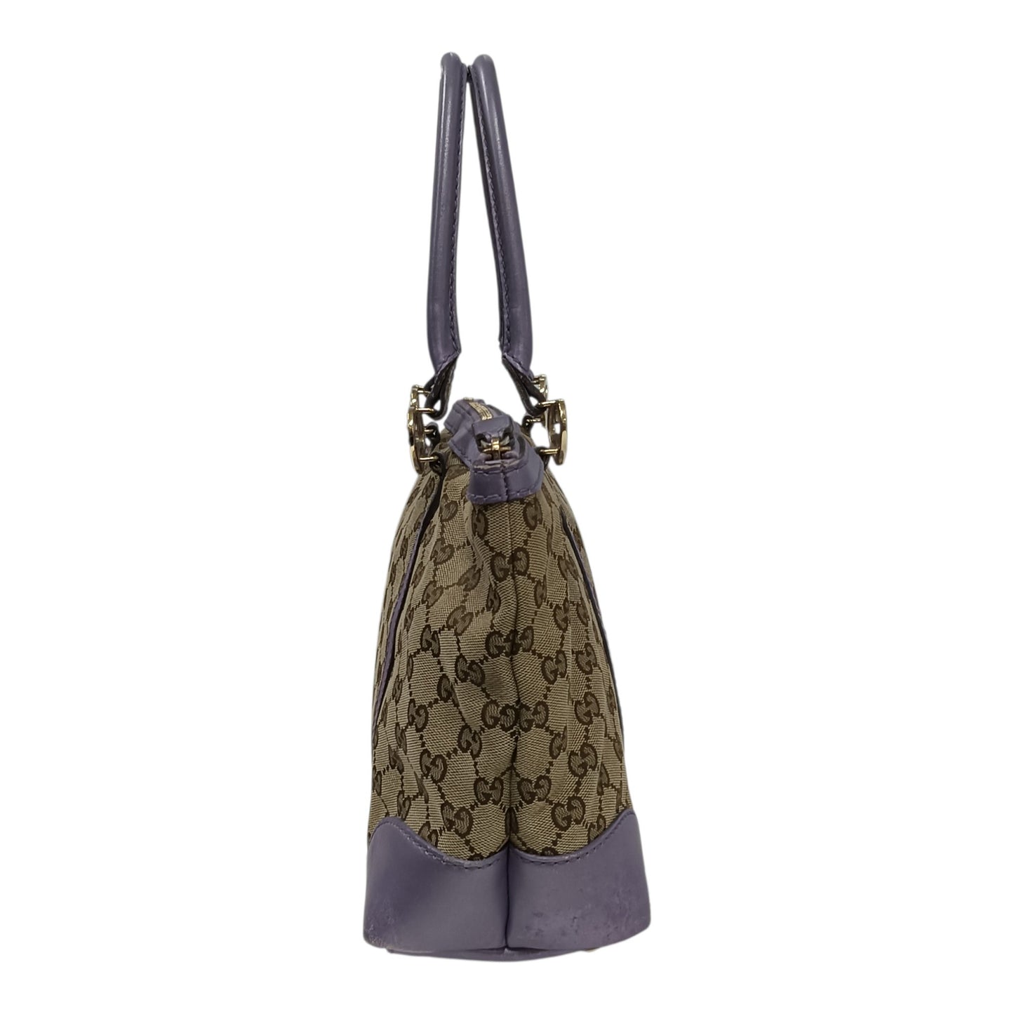 GUCCI Handbag 257069 Purple/Brown **Stain/Damage