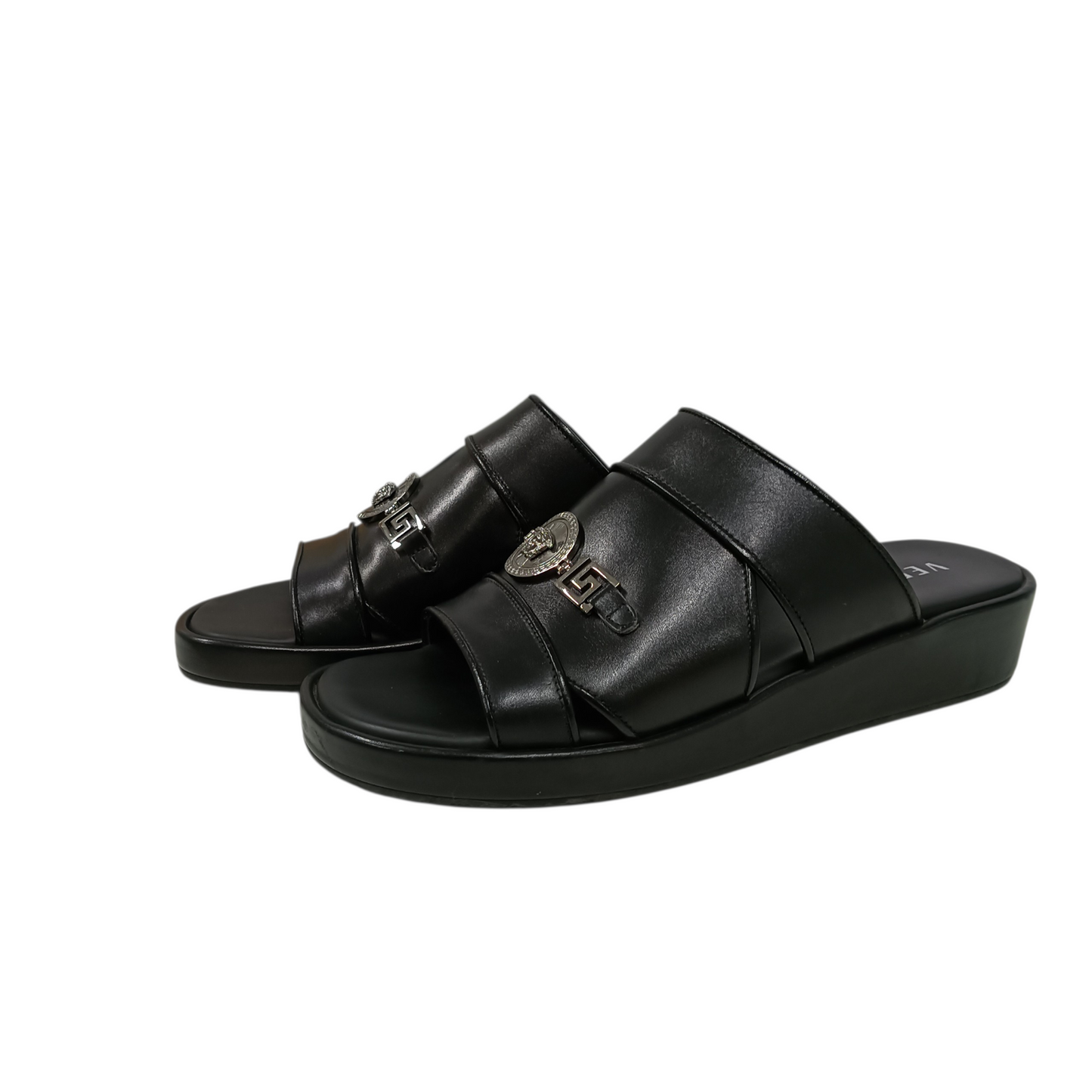 VERSACE Sandal 40 CM. Black Stain