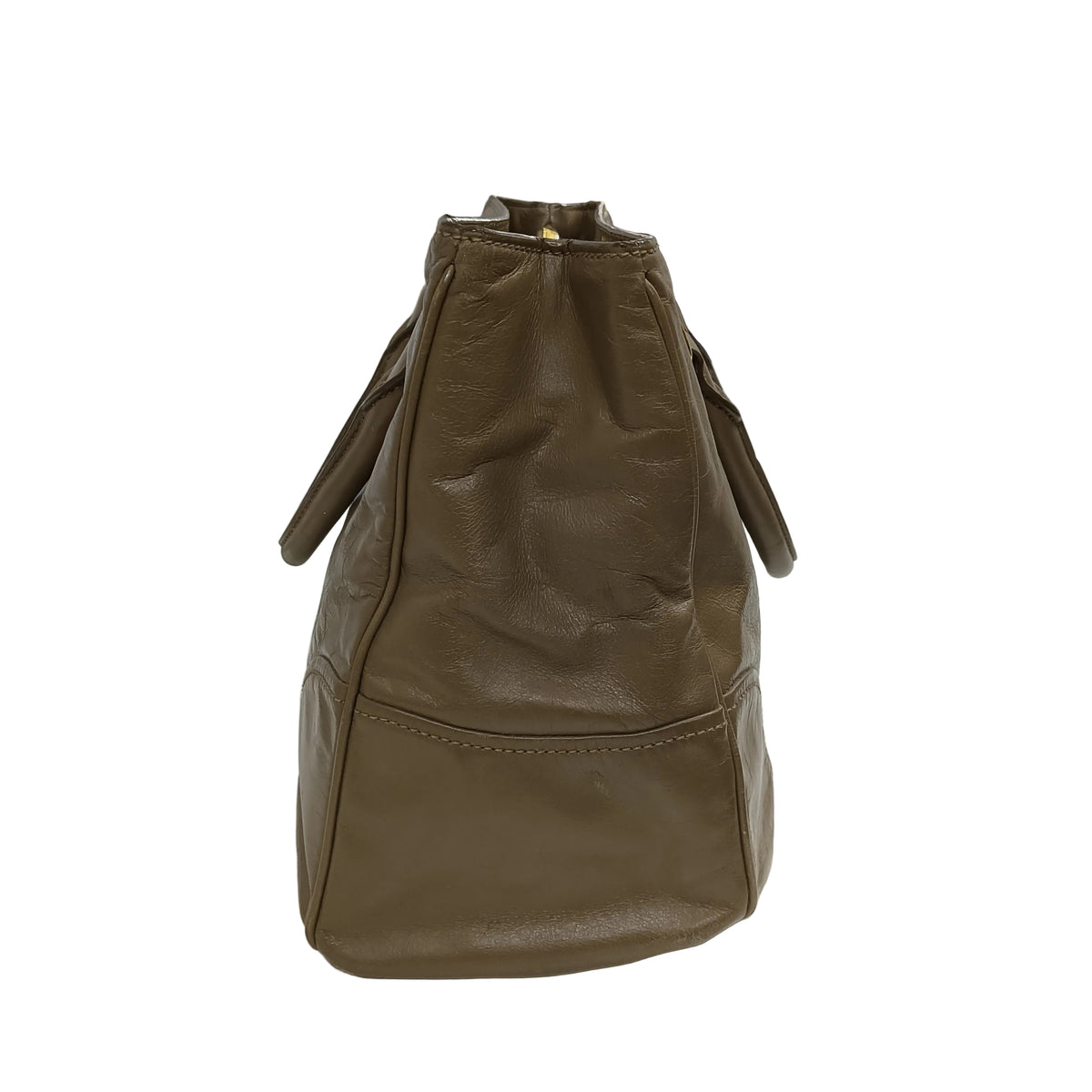 2WAY Bag PRADA VITELLO SHINE BN2533 Beige **Scratch