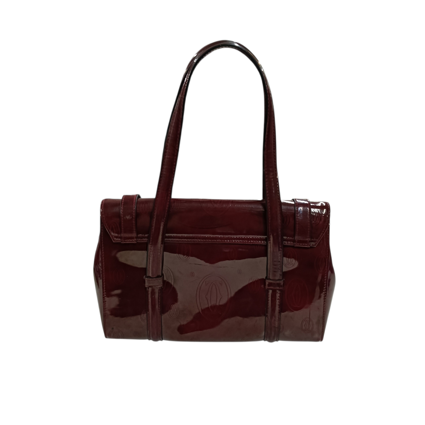 Cartier Shoulder Bag Red Stain/Damage
