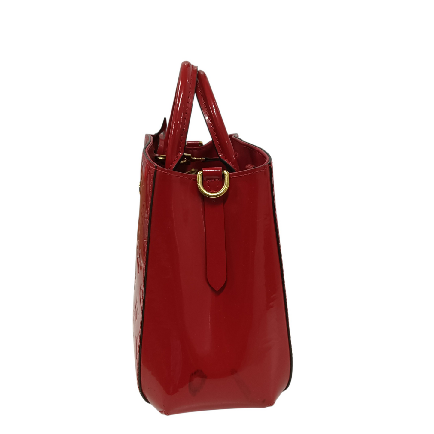LOUIS VUITTON 2WAY Bag Monogram M50187 Red **Stain CA1185