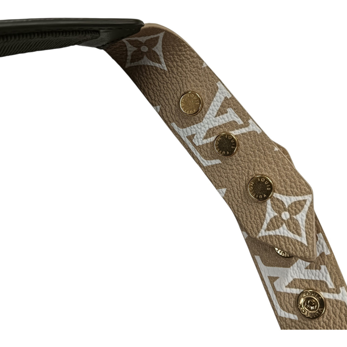 LOUIS VUITTON Strawgram Visor M73354 Brown CX0198