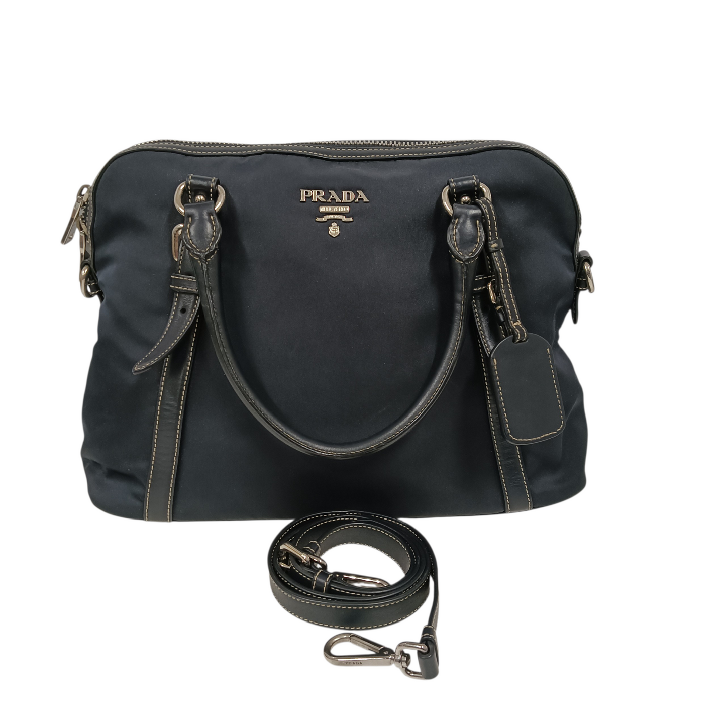PRADA 2WAY Bag 1BB912 Navy 197/B Nylon