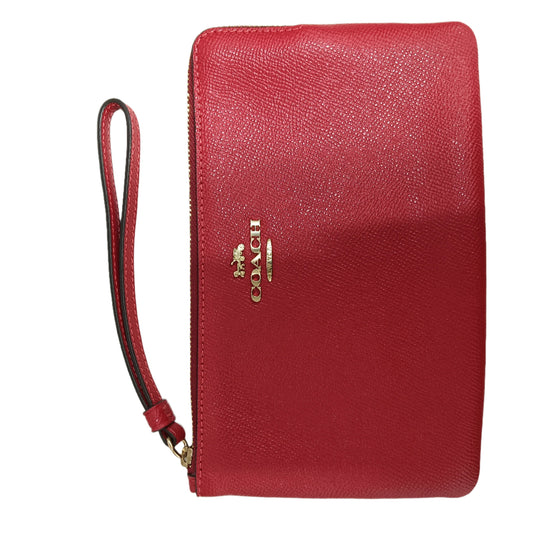 COACH POUCH 3888 RED RANK (A)