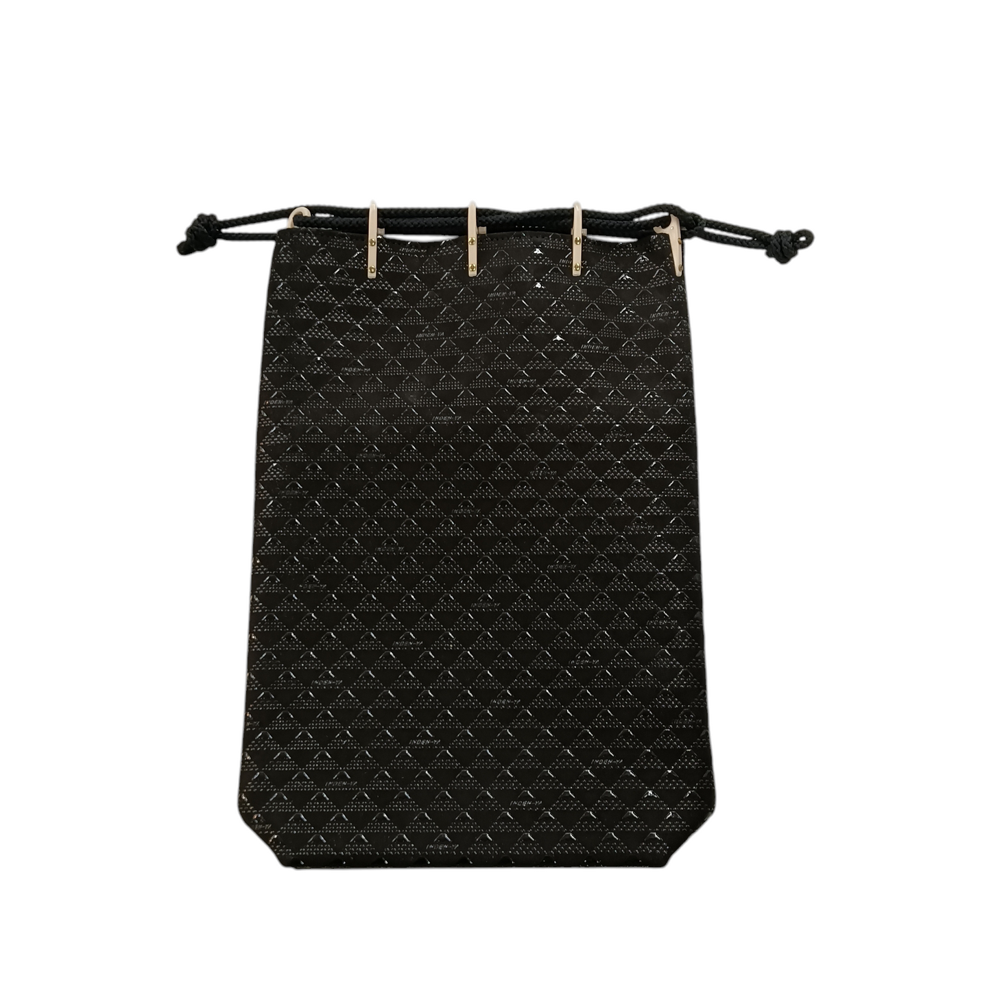 INDEN-YA Pouch Black Deer Leather/Lacquer