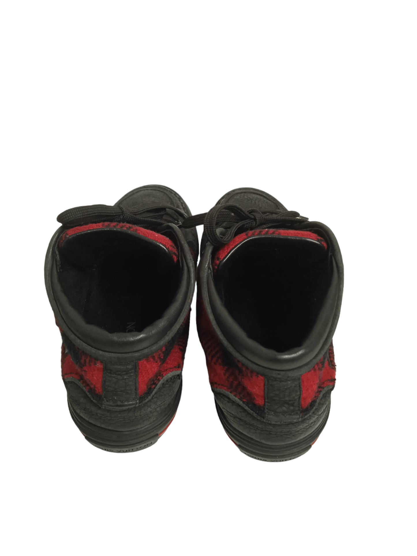 LOUIS VUITTON SNEAKER SIZE 5 LADY'S BLACK/RED GO 0152 RANK (B)