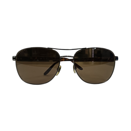 GUCCI Sunglasses Brown/Silver GG 2220/S