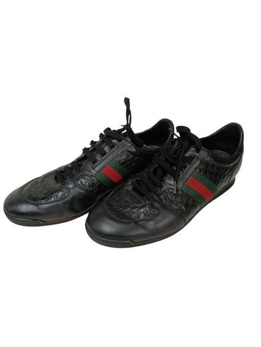 GUCCI Sneaker Size 11 Mens Black 233334 Scratch