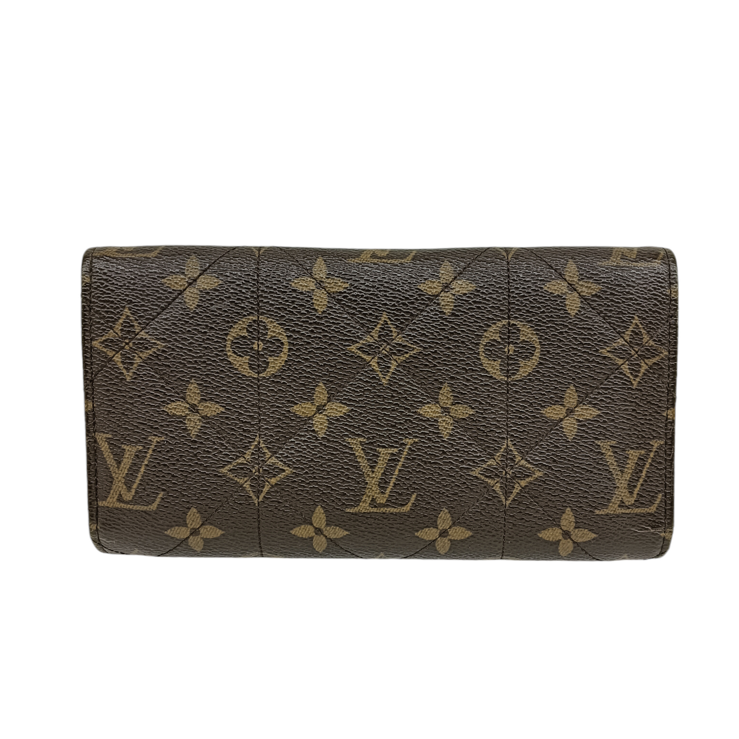 LOUIS VUITTON Long Wallet M66556 Brown SP0029 *Damage